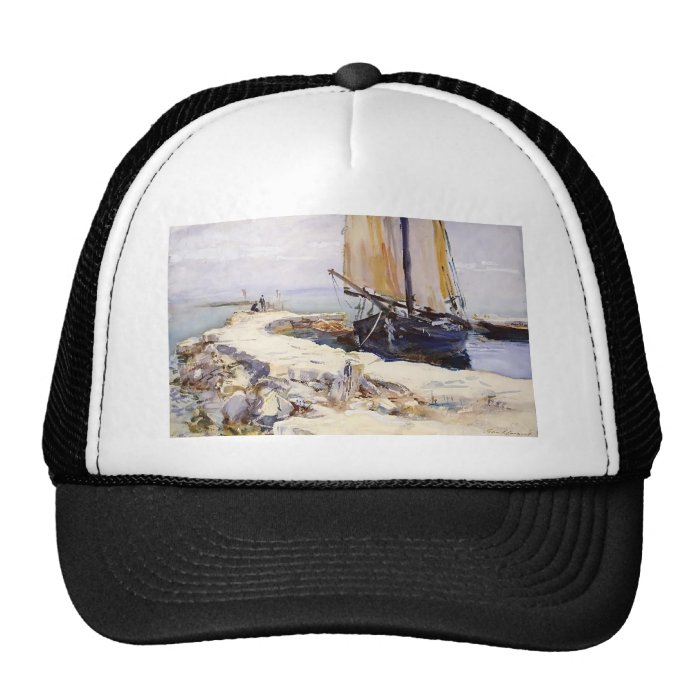 John Sargent Above Lake Garda at San Vigilio Mesh Hat