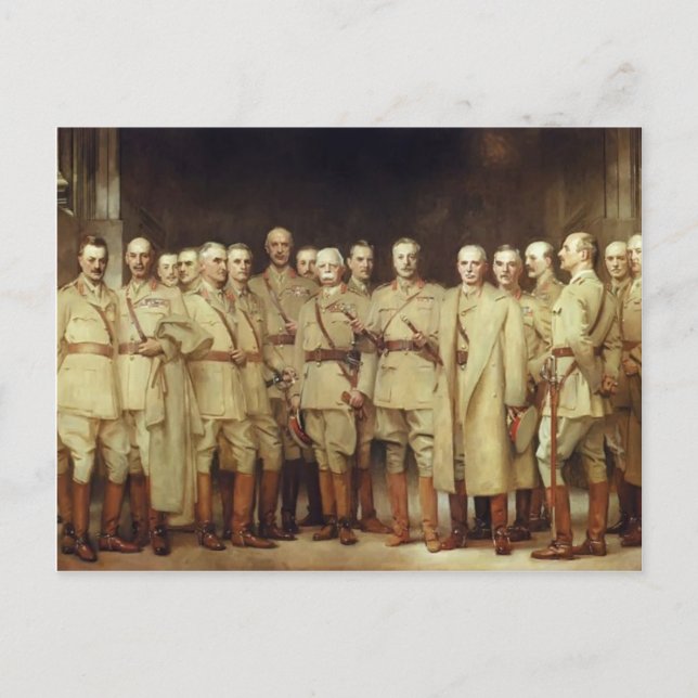 John Sargent- General Officers of World War I Postcard (Front)
