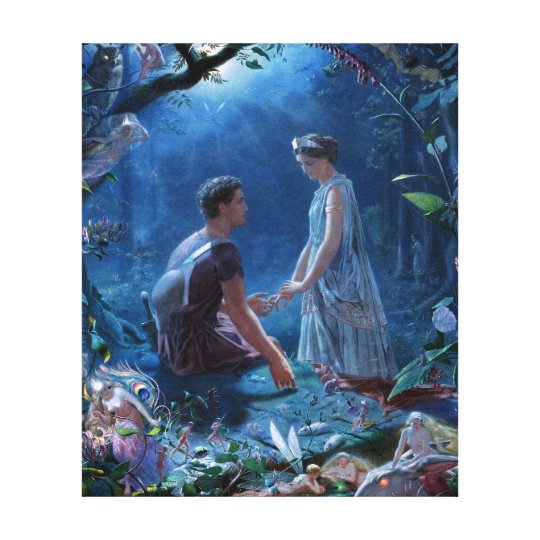 John Simmons A Midsummer Night S Dream Canvas Print Zazzle Com