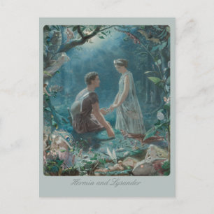 John Simmons Hermia and Lysander Midsummer CC0749 Postcard