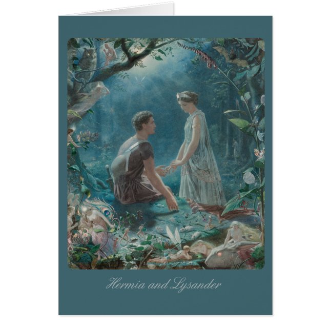 John Simmons Hermia and Lysander Midsummer CC0886 Cards (Front)