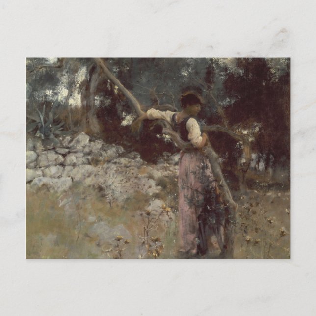 John Singer Sargent - A Capriote Holiday Postcard (Front)