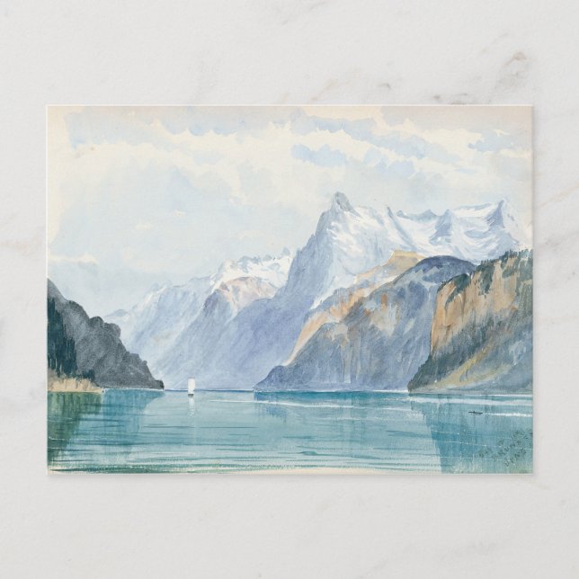 John Singer Sargent - Bay of Uri, Brunnen Postcard (Front)