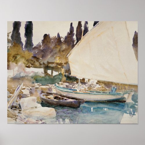 John Singer Sargent _ Boats Poster