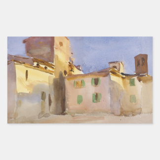 John Singer Sargent - Borgo San Lorenzo Rectangular Sticker