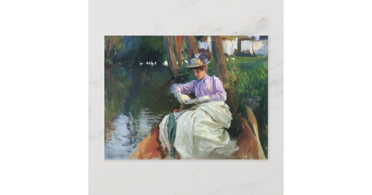 John Singer Sargent- By the River Postcard | Zazzle