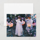 John Singer Sargent Carnation Lily Lily Rose (Front/Back)