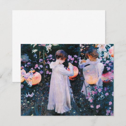 John Singer Sargent Carnation Lily Lily Rose (Front/Back)