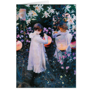 John Singer Sargent Carnation Lily Lily Rose Cards