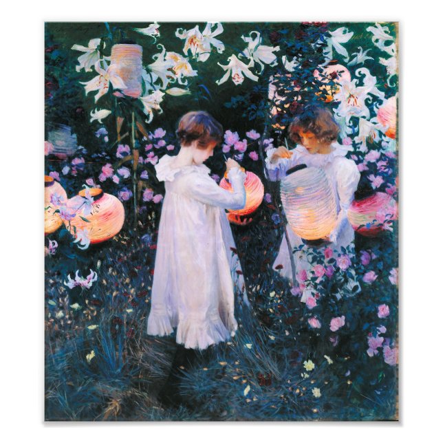 John Singer Sargent Carnation Lily Lily Rose Photo Print (Front)