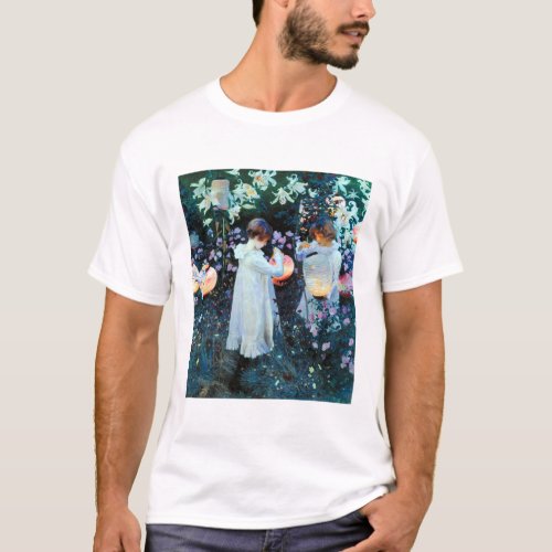 John Singer Sargent Carnation Lily Lily Rose T_Shirt