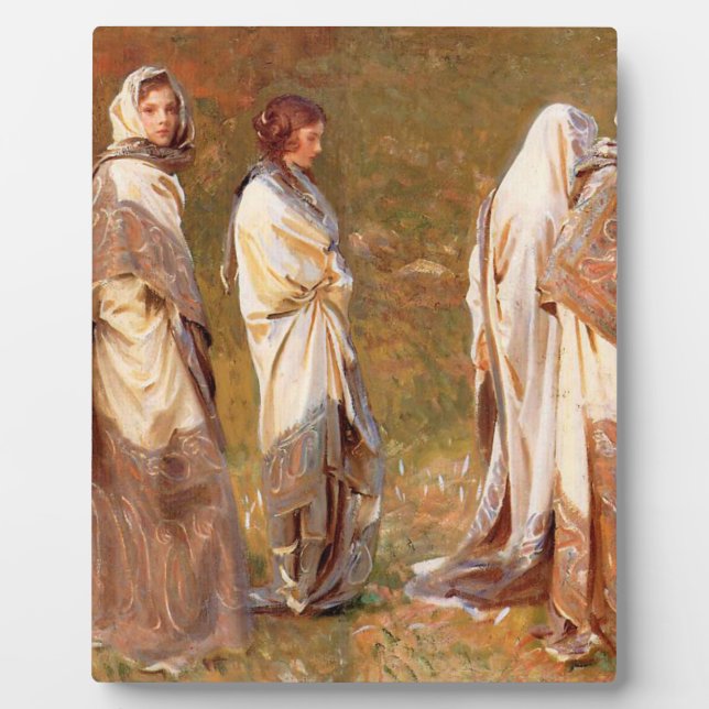 John Singer Sargent Cashmere Plaque (Front)