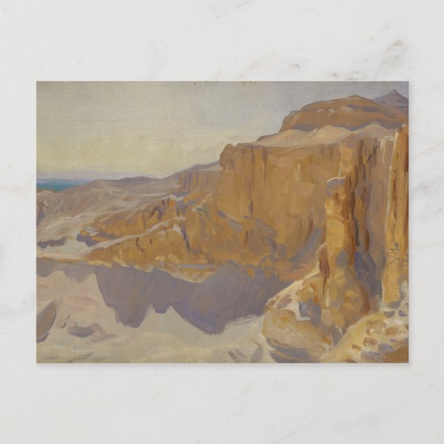 John Singer Sargent - Cliffs at Deir el Bahri Postcard (Front)