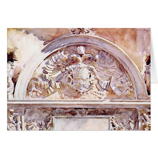 John Singer Sargent- Escutcheon of Charles V Cards (Front Horizontal)