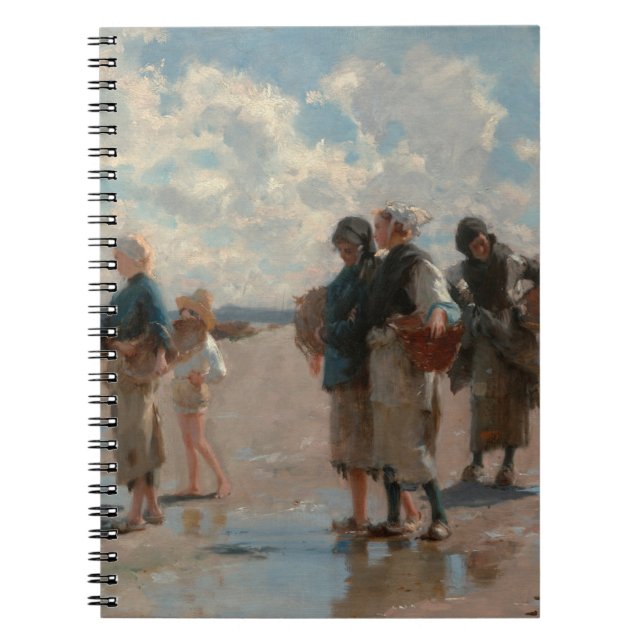 John Singer Sargent Fishing for Oysters Notebook (Front)
