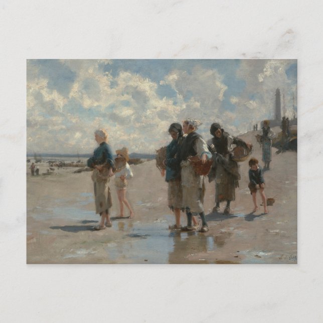 John Singer Sargent - Fishing for Oysters Postcard (Front)