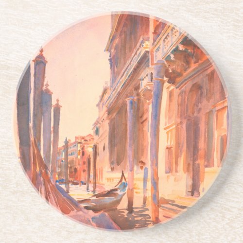 John Singer Sargent Gondola Moorings Venice       Coaster