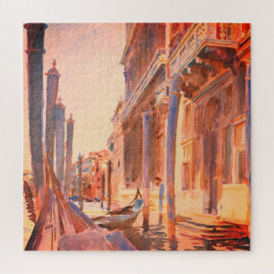 John Singer Sargent Gondola Moorings Venice   Jigsaw Puzzle