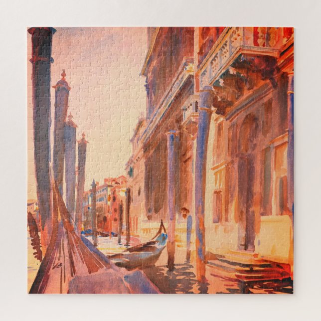 John Singer Sargent Gondola Moorings Venice   Jigsaw Puzzle (Vertical)