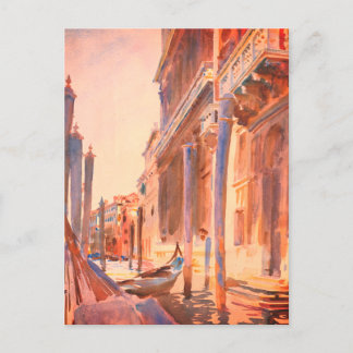 John Singer Sargent Gondola Moorings Venice Postcard