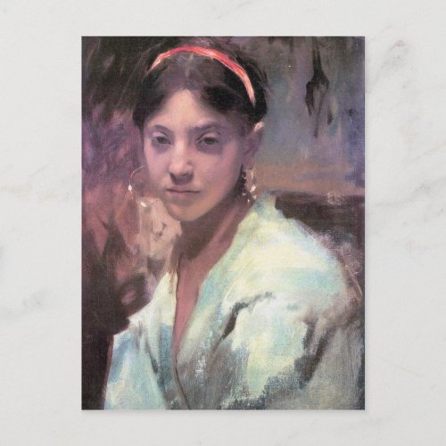 John Singer Sargent _ Head of a Capri Girl Postcard