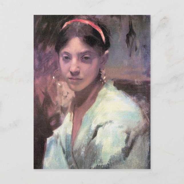 John Singer Sargent - Head of a Capri Girl Postcard (Front)