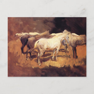 John Singer Sargent- Horses at Palma Postcard