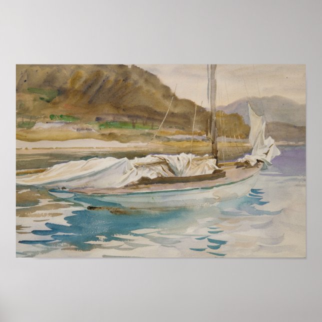 John Singer Sargent - Idle Sails Poster (Front)