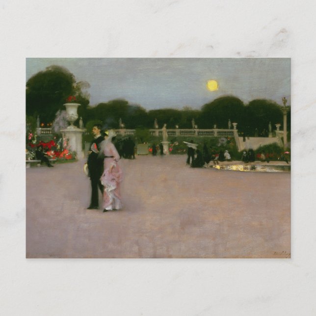 John Singer Sargent - In the Luxembourg Gardens Postcard (Front)