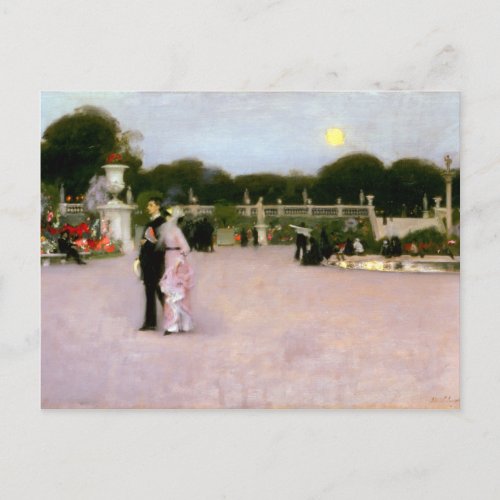 John Singer Sargent In the Luxembourg Gardens Postcard
