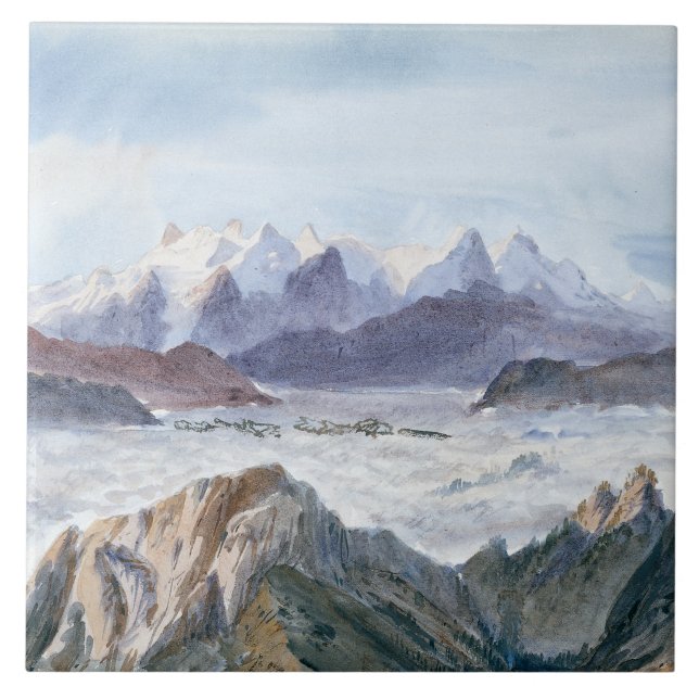 John Singer Sargent - Iselle from Mount Pilatus Ceramic Tile (Front)