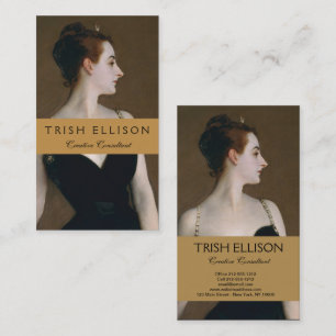 John Singer Sargent Madame X Classic Portrait Business Card