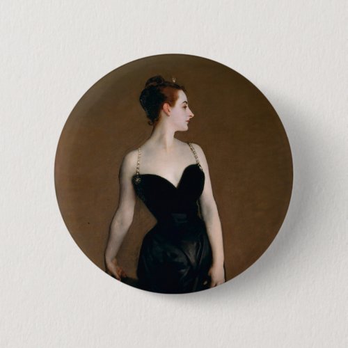 John Singer Sargent Madame X Classic Portrait Button