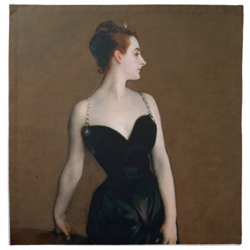 John Singer Sargent Madame X Classic Portrait Cloth Napkin