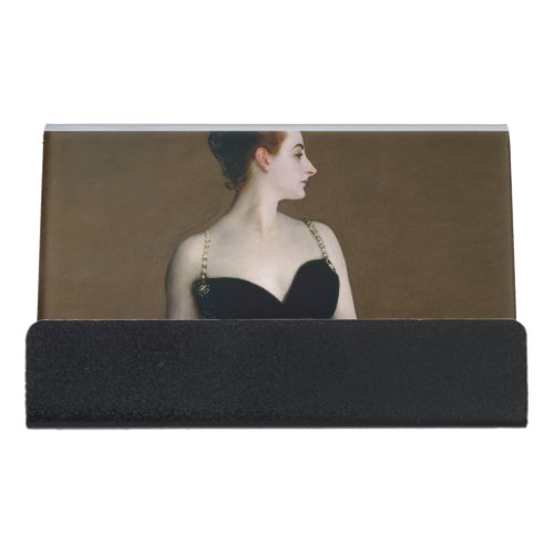 John Singer Sargent Madame X Classic Portrait Desk Business Card Holder