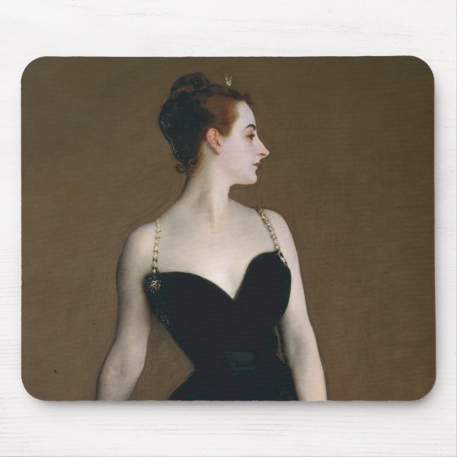 John Singer Sargent Madame X Classic Portrait Mouse Pad (Front)