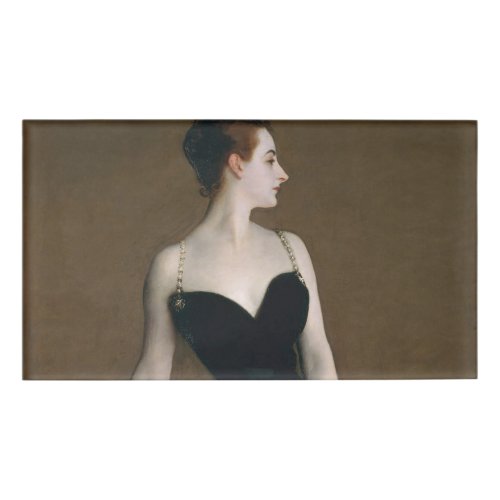 John Singer Sargent Madame X Classic Portrait Name Tag