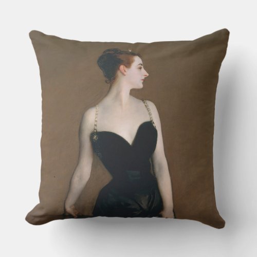 John Singer Sargent Madame X Classic Portrait Outdoor Pillow