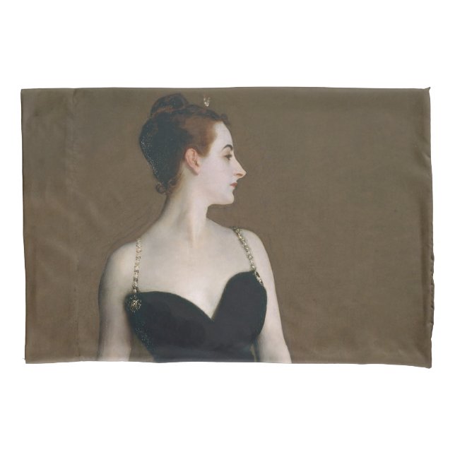John Singer Sargent Madame X Classic Portrait Pillow Case (Front)
