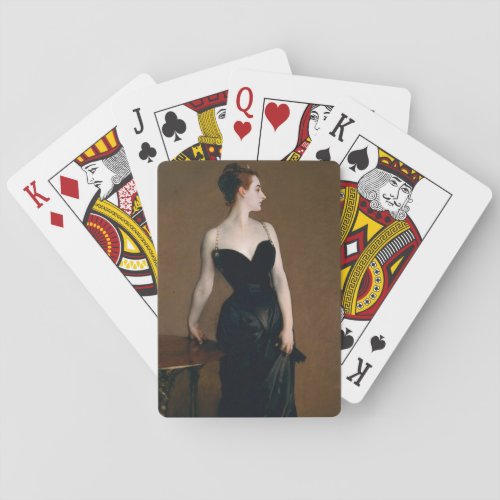 John Singer Sargent Madame X Classic Portrait Poker Cards