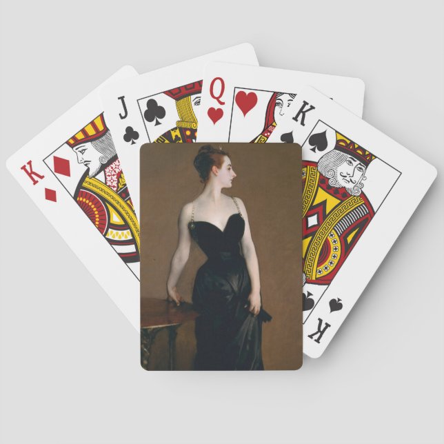 John Singer Sargent Madame X Classic Portrait Poker Cards (Back)