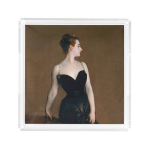 John Singer Sargent Madame X Portrait Moody Acrylic Tray