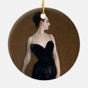 John Singer Sargent Madame X Portrait Moody Ceramic Ornament