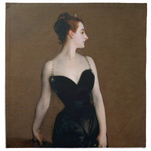 John Singer Sargent Madame X Portrait Moody Cloth Napkin