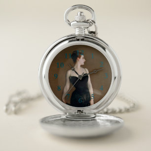 John Singer Sargent Madame X Portrait Moody Pocket Watch