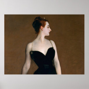 John Singer Sargent Madame X Portrait Moody Poster