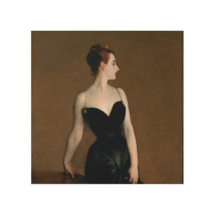 John Singer Sargent Madame X Portrait Moody Wood Wall Art