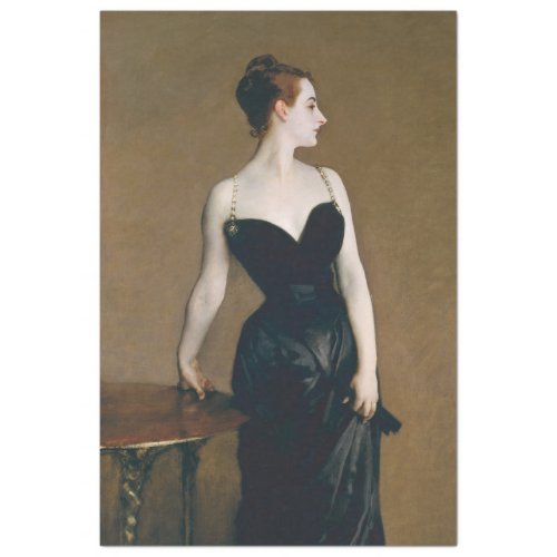 John Singer Sargent Madame X Woman in Black Tissue Paper