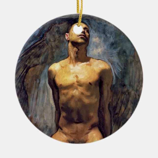 John Singer Sargent - Male Study Ceramic Ornament (Front)