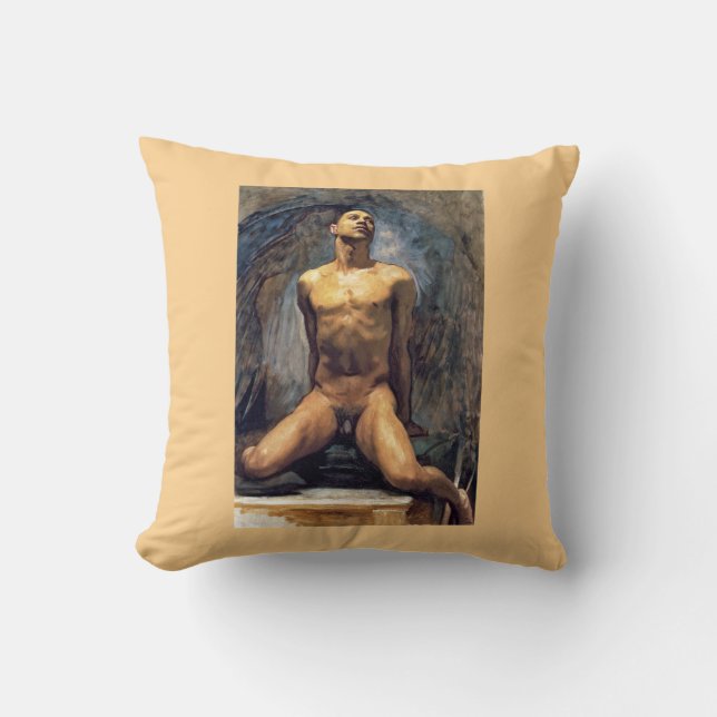 John Singer Sargent - Male Study Throw Pillow (Front)